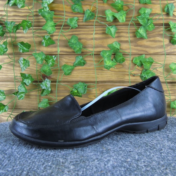 GNW Flex Women's  Loafer Black Synthetic Sz 11 Medium Gently Used 2025 - Picture 1 of 6
